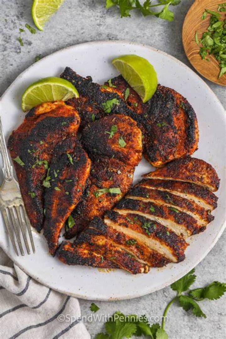 Grill until blackened
