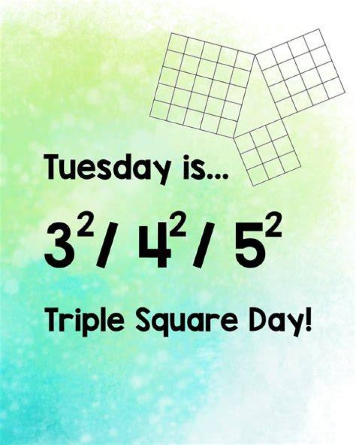 Have three square ___ a day