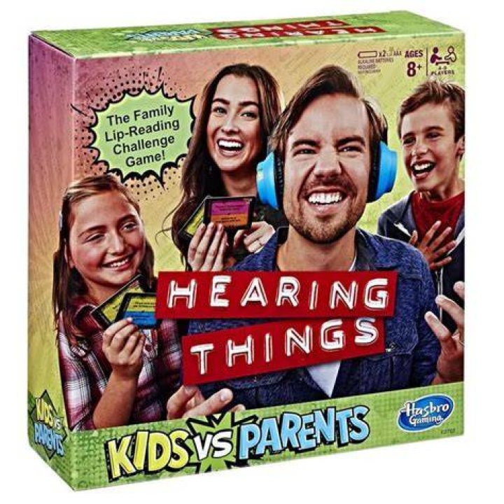 ___ hearing things?: 2 wds.