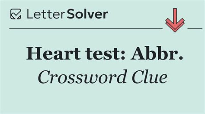 Heart test readout: Abbr.