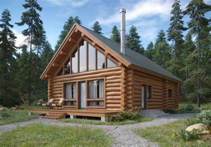 House made from logs