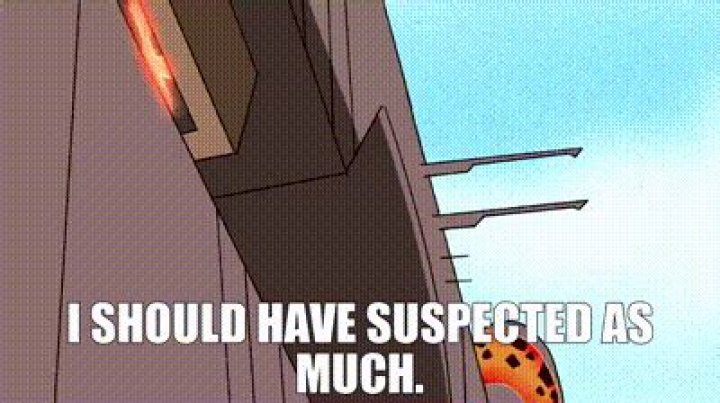 I suspected as much!