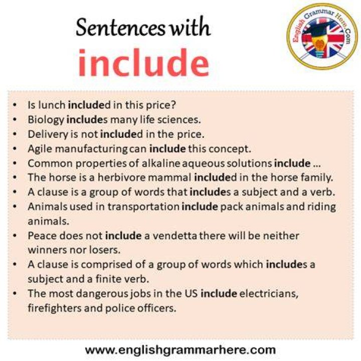 Include with in