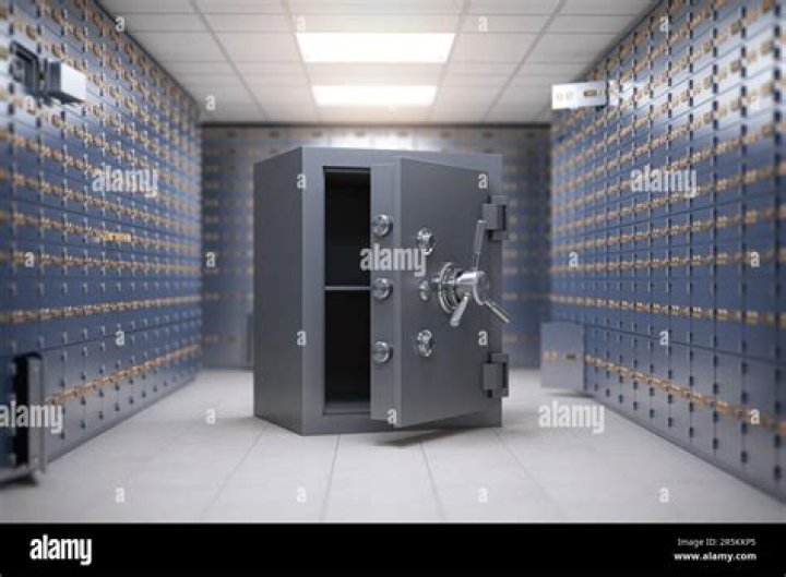Institution with safe-deposit boxes