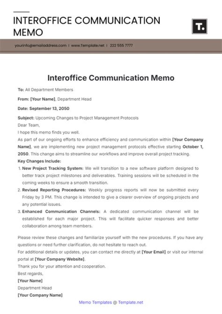Interoffice communication