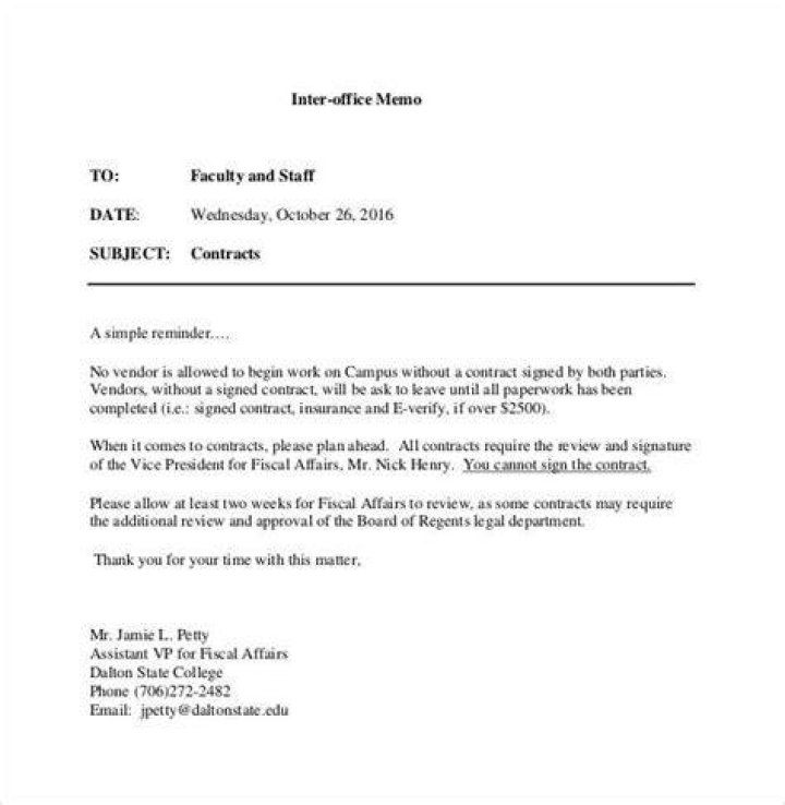 Interoffice note