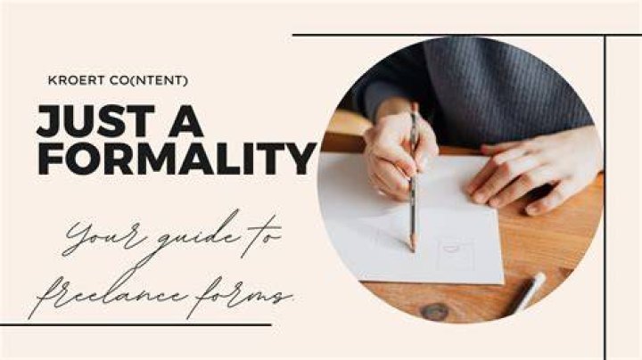 It's a ___ formality (Just a small formality)