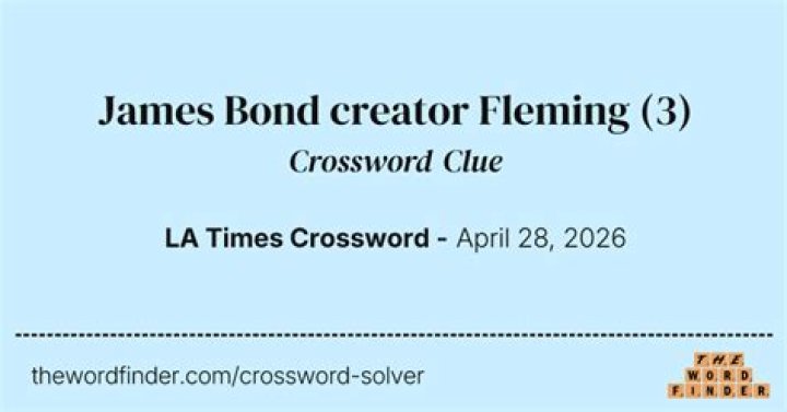 James Bond creator ___ Fleming