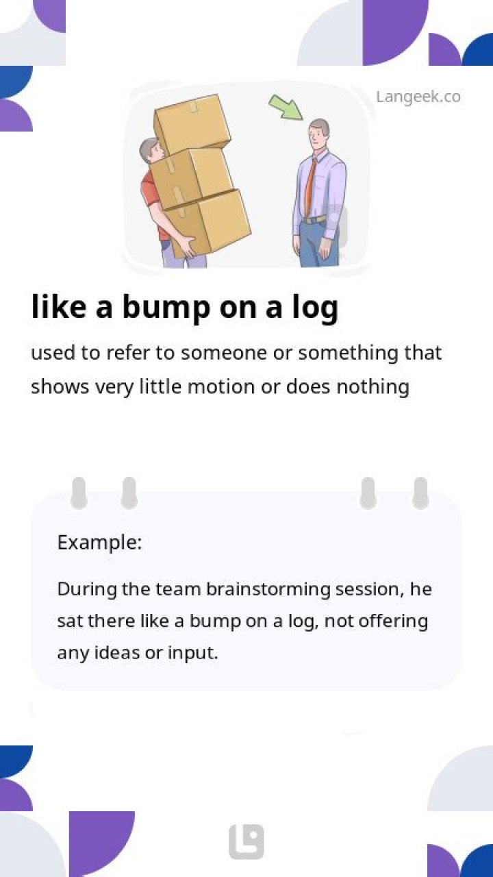 Like a bump on a ___