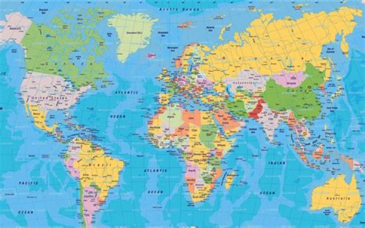 Like the Earth on maps