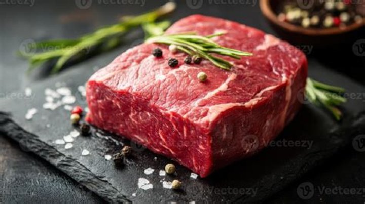 Like uncooked meat