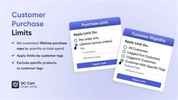 Limit two ___ customer