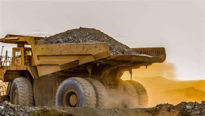Load from a lode in a mine