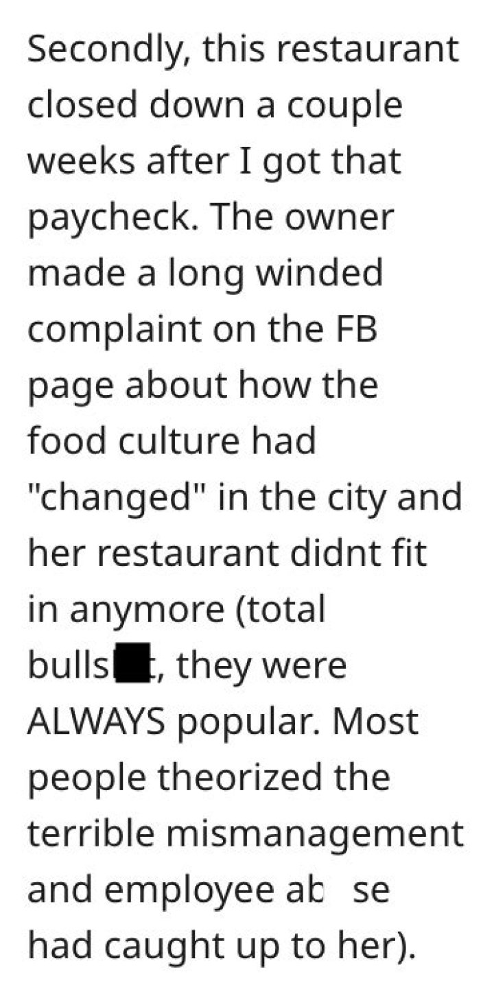 Long-winded complaint
