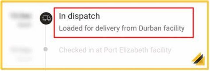 Mail delivery status after dispatch