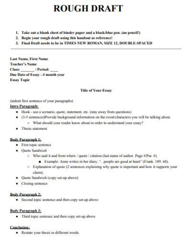 Make revisions to a rough draft