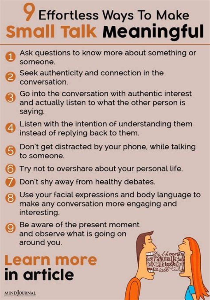 Make small talk