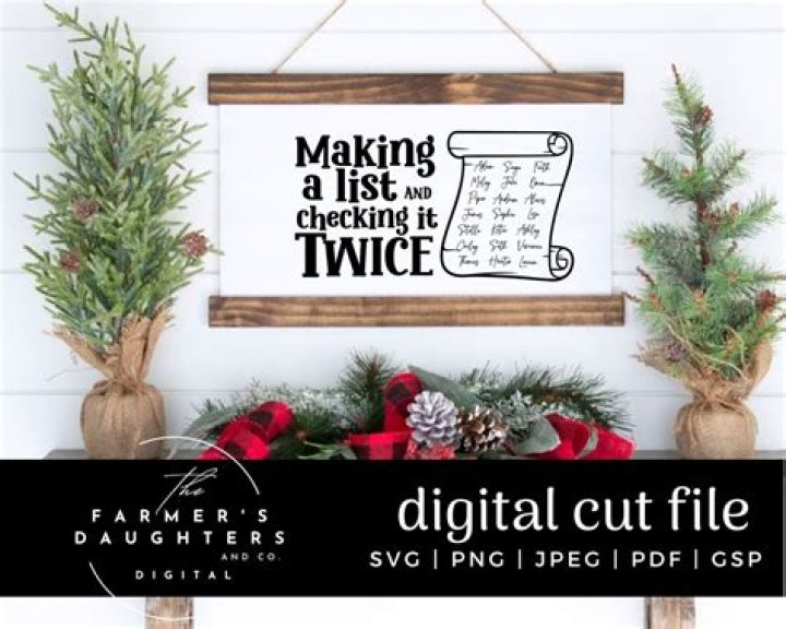 ___ making a list and checking it twice ...