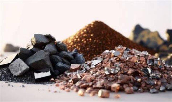 Material from underground that yields metals
