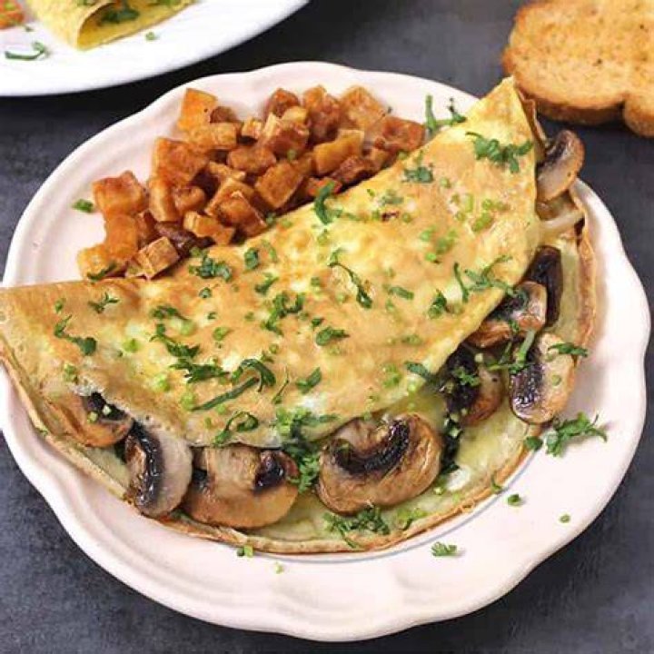 Meat in many omelets