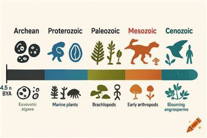 Mesozoic or Paleozoic for example