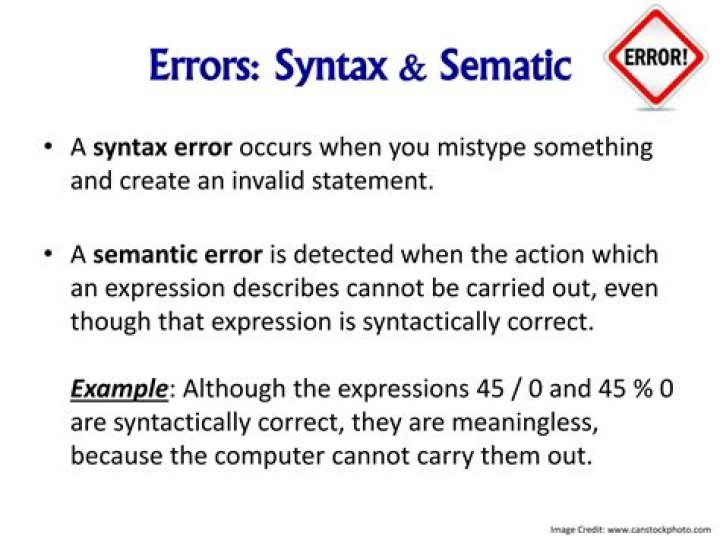 Misspeak or mistype for example