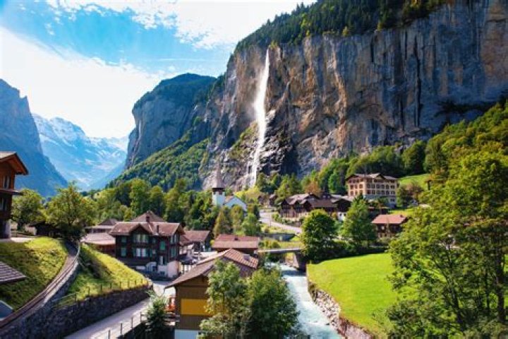 Mountain range in Switzerland