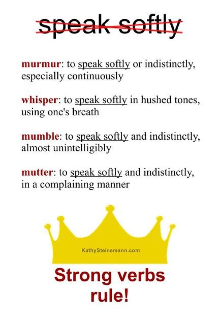 Murmur softly