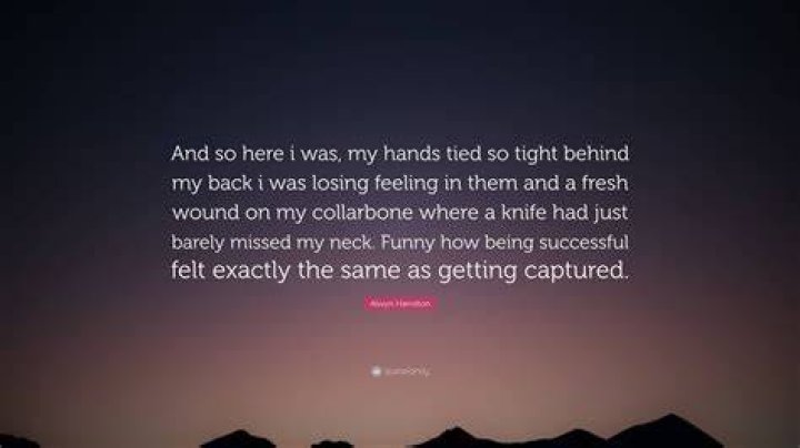My hands ___ tied