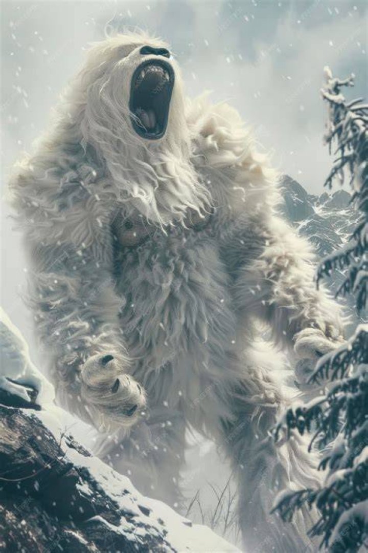 Mythical snow beast
