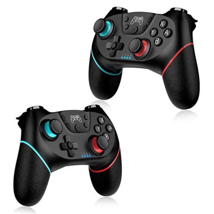 Nintendo game system with motion-sensing controllers