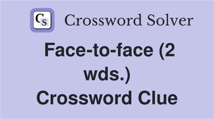 On the face ___ (apparently): 2 wds.