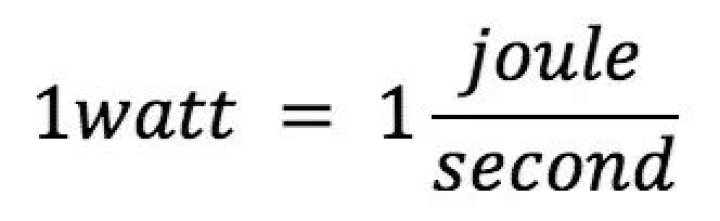 One joule per second