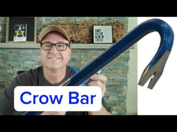 ___ open (use a crowbar on)