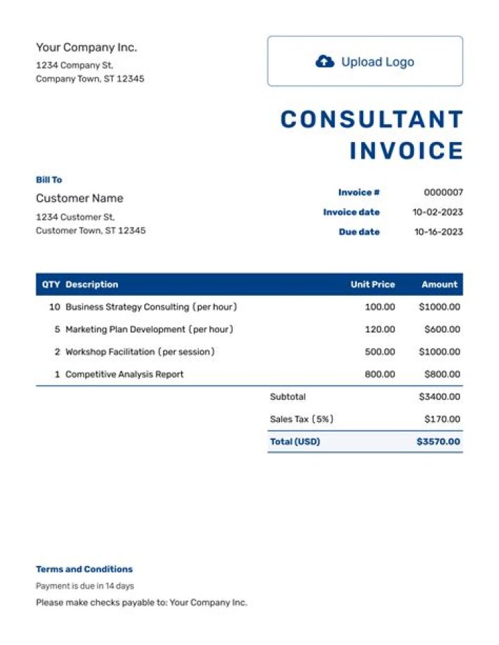 Payment to a consultant