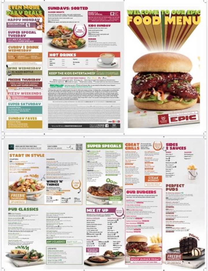 Pick from a menu