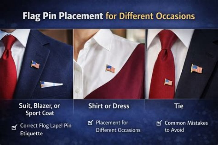 Place for a flag pin