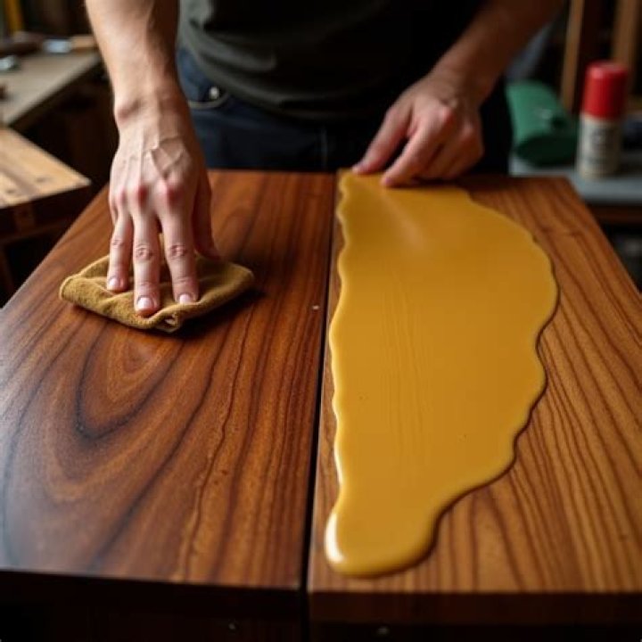 Place with beeswax
