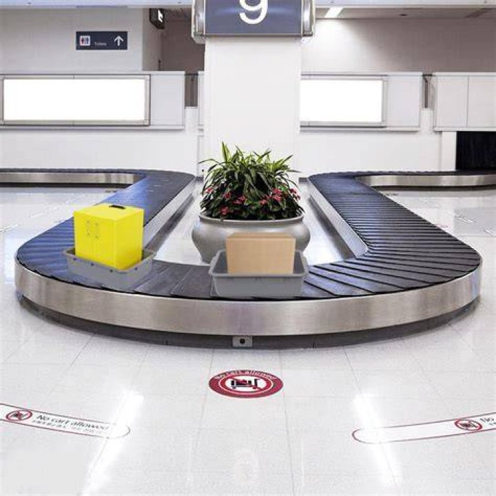 Plastic container at airport security
