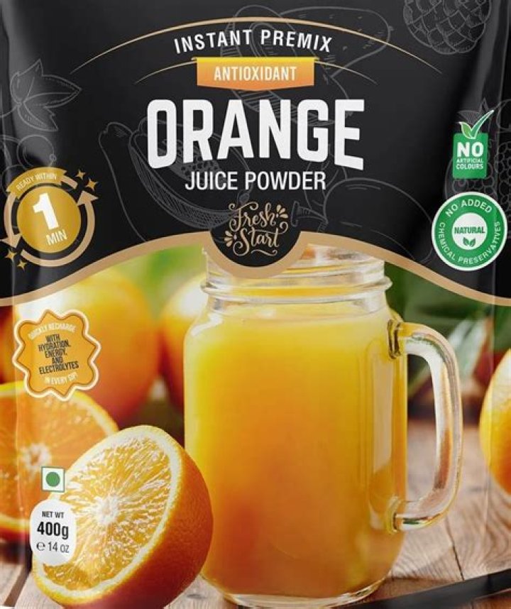 Powdered orange drink