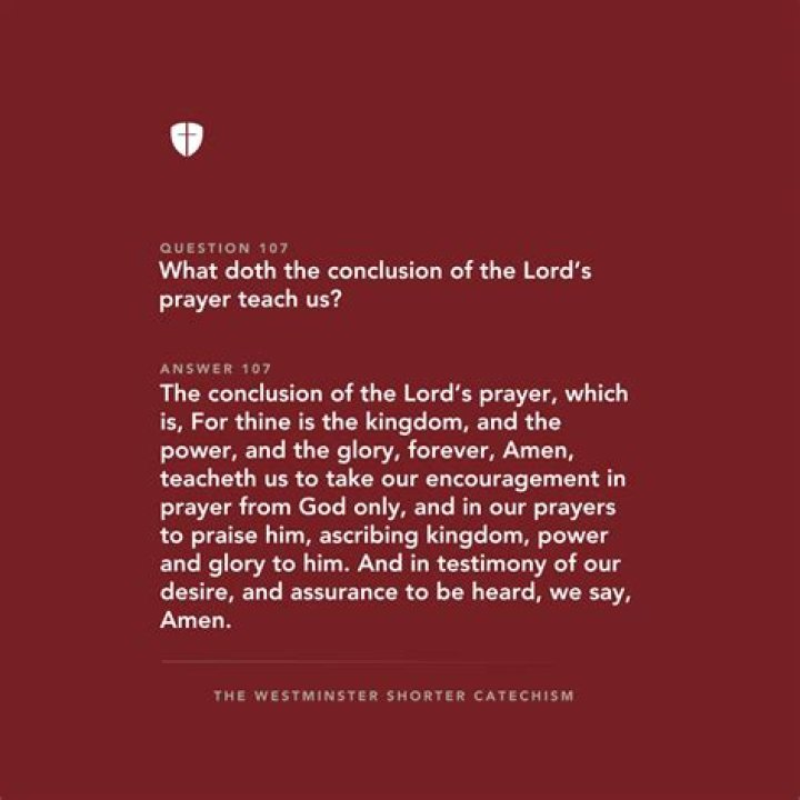 Prayer's conclusion