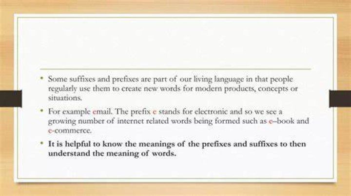 Prefix meaning modern