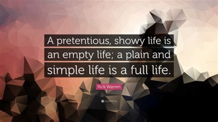 Pretentiously showy