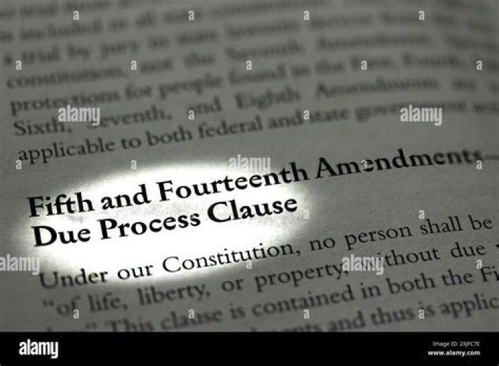 ___ process (phrase in the Fifth Amendment)