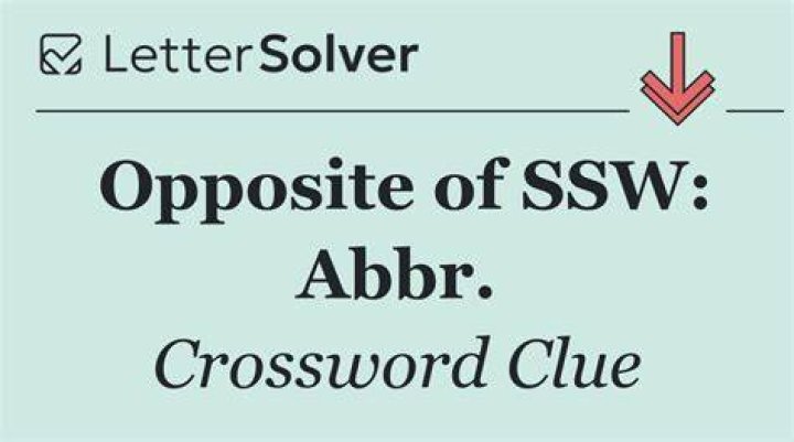 Question's opposite: Abbr.