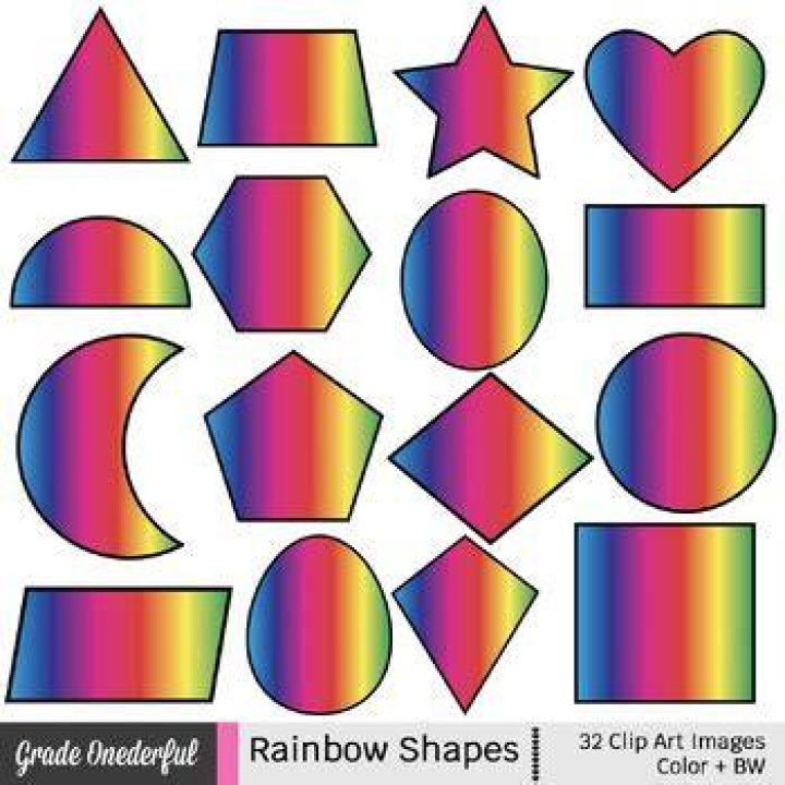 Rainbow shapes