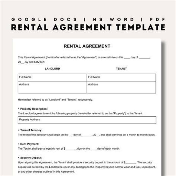 Renter's contract