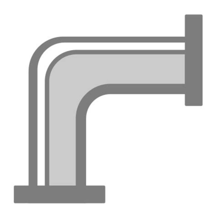 Right-angled pipe shape