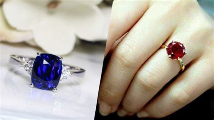 Sapphire or ruby for example