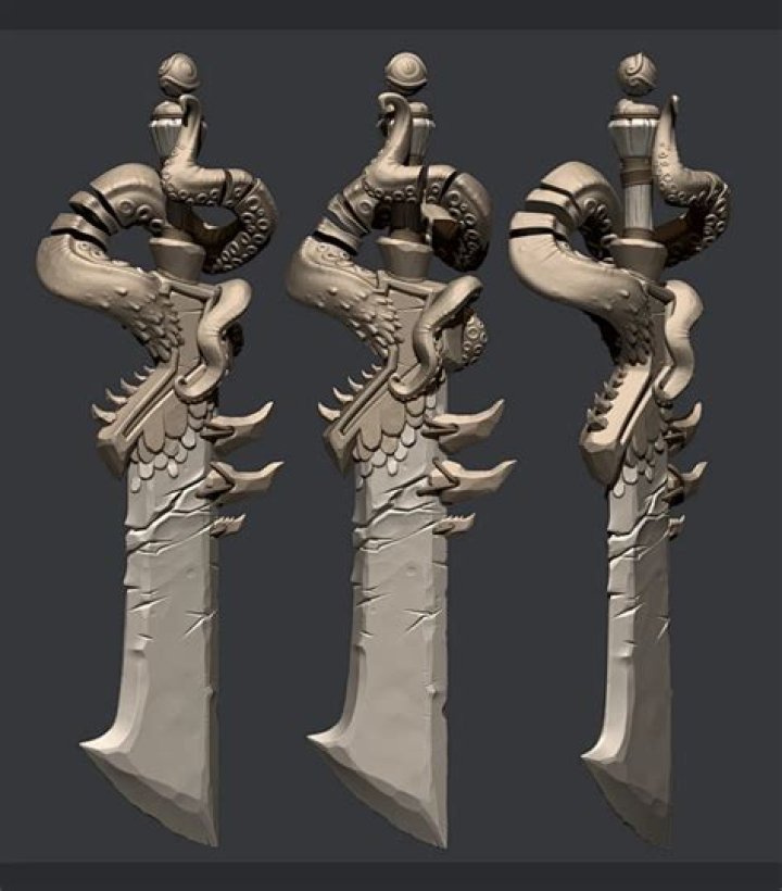 Sculpt with a blade or chisel